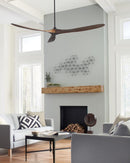 Maverick Super Max  - 88" Maverick Super Max Outdoor Fan - Black  with Dark Walnut Blades- 3MAVR88BK