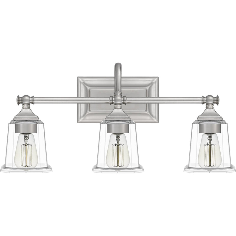 Nicholas - Bath 3 light brushed nickel - NLC8603BN