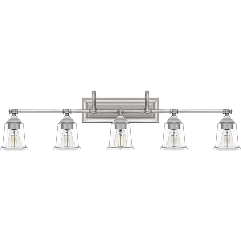 Nicholas - Bath 5 light brushed nickel - NLC8605BN