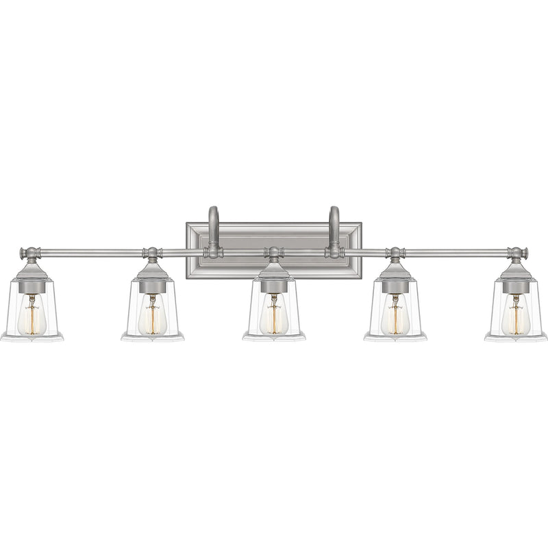 nlc8605bn - vanity 5 light Brushed Nickel - www.donslighthouse.ca