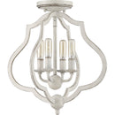 O'Keefe - Semi-flush mount 4 light antique white - OKF1715AWH
