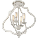 O'Keefe - Semi-flush mount 4 light antique white - OKF1715AWH