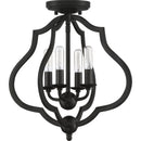 O'Keefe - Semi-flush mount 4 light matte black - OKF1715MBK