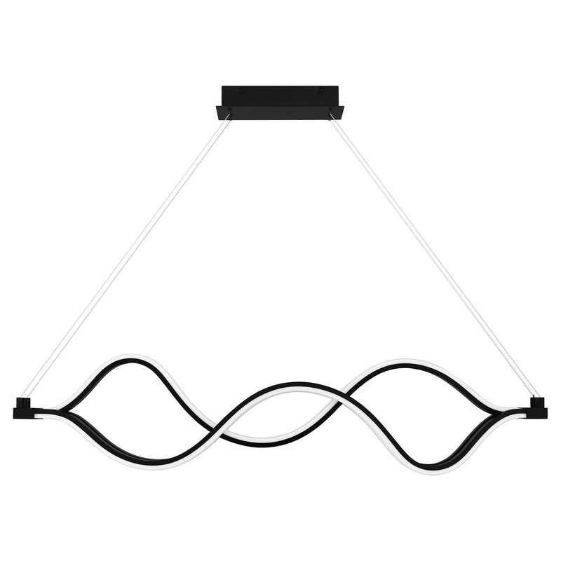 Bleecker - linear pendant led light matte black - PCBLR138MBK