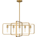 pcdpr534bws - linear chandelier Brushed Weathered Brass - www.donslighthouse.ca
