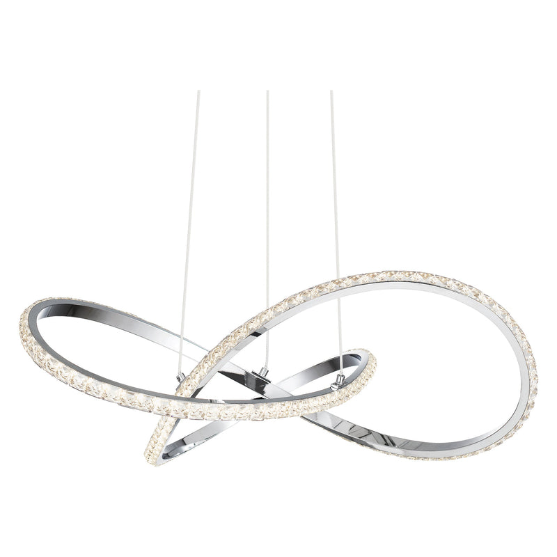 Rumi - Pendant led light polished chrome - PCRUM2818C