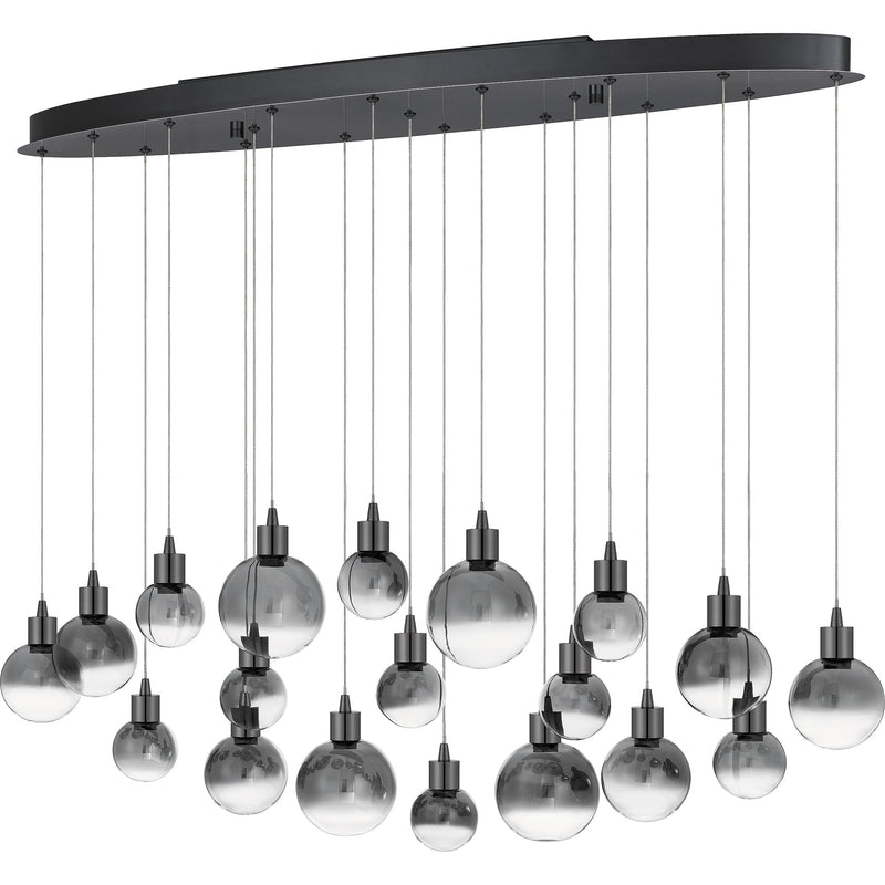 Shadow - linear multi-light pendant led black chrome - PCSH1941BCH