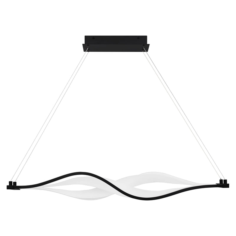 Saratoga - linear pendant led light matte black - PCSTG138MBK