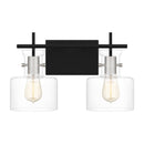 pen8616mbk - vanity 2 light Matte Black - www.donslighthouse.ca