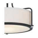 Rigel - Semi-flush mount 3 light earth black - QF1715EK