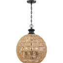 Casablanca - Pendant 3lt palladian bronze - QF4034PN