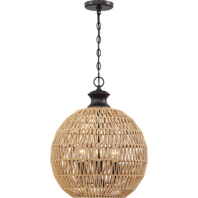 Casablanca - Pendant 3lt palladian bronze - QF4034PN