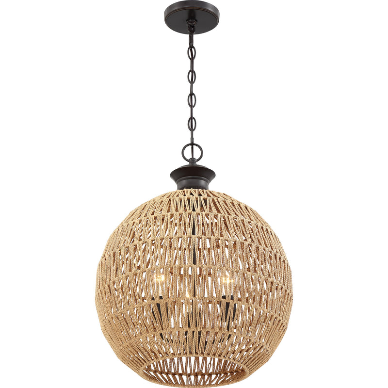 Casablanca - Pendant 3lt palladian bronze - QF4034PN