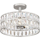 Coffman - Semi-flush mount 3 light polished nickel - QF4046PK