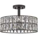 Coffman - Semi-flush mount 3 light western bronze - QF4046WT