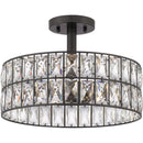 Coffman - Semi-flush mount 3 light western bronze - QF4046WT