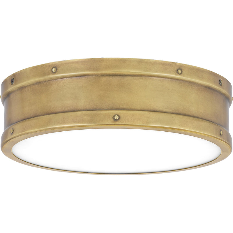 Ahoy - Flush mount led light weathered brass - QF5224WS