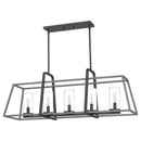 qf5277do - linear chandelier Distressed Iron - www.donslighthouse.ca