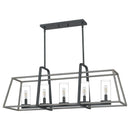 Lincoln - Linear chandelier 5 light distressed iro - QF5277DO