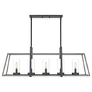Lincoln - Linear chandelier 5 light distressed iro - QF5277DO