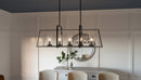 Lincoln - Linear chandelier 5 light distressed iro - QF5277DO