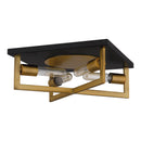 Brunson - Flushmount 4 lights aged brass - QFL5353AB