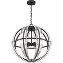 Dre - Pendant 4 light matte black - QOP5179MBK