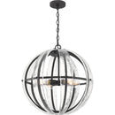 Dre - Pendant 4 light matte black - QOP5179MBK