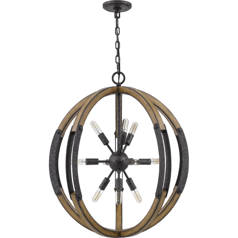 Babaton - Pendant 10 light old black finish - QOP5181OK