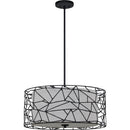 Newcastle - Pendant 4 light matte black - QOP5274MBK