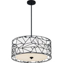 Newcastle - Pendant 4 light matte black - QOP5274MBK