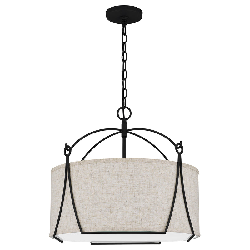 Adeline - Pendant 4 lights earth black - QOP5355EK