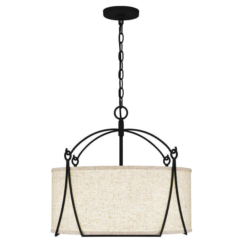 Adeline - Pendant 4 lights earth black - QOP5355EK