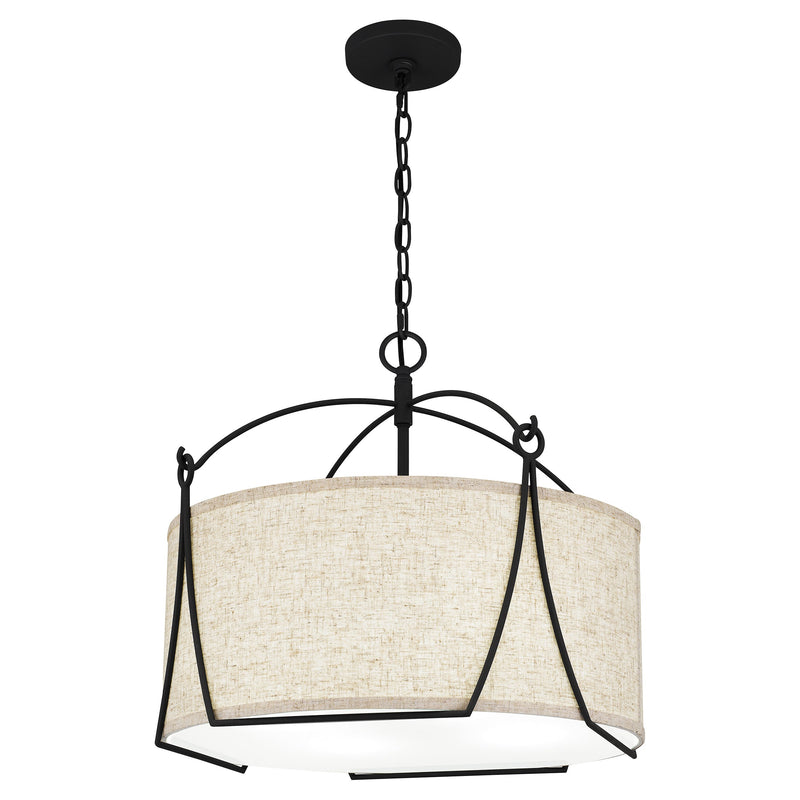 Adeline - Pendant 4 lights earth black - QOP5355EK