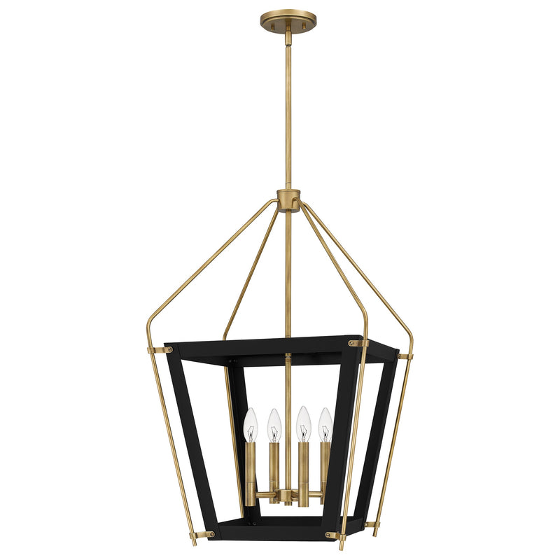 Abbeville - Pendant 4 lights earth black - QP5348EK