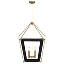 Abbeville - Pendant 4 lights earth black - QP5348EK