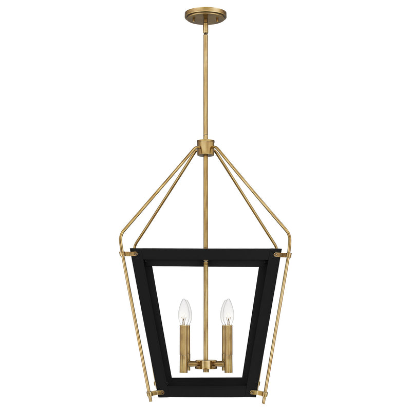 Abbeville - Pendant 4 lights earth black - QP5348EK