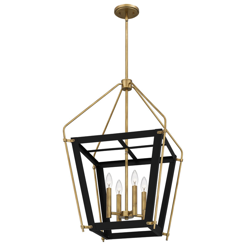 Abbeville - Pendant 4 lights earth black - QP5348EK