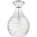 Genie - Semiflush mount 1 light  polished chrome - QSF4019C