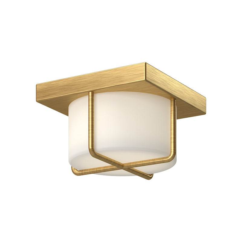 fm45907-bg-op - flush mount Brushed Gold/Opal Glass - www.donslighthouse.ca