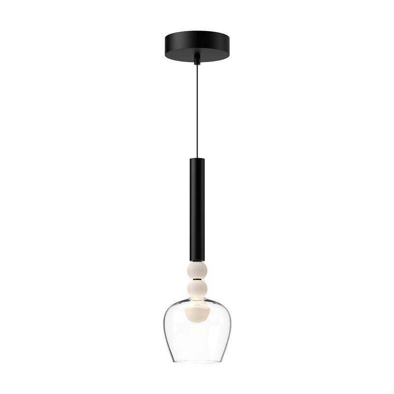 pd30501-bk-cl - mini pendant Black/Clear Glass - www.donslighthouse.ca