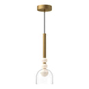 pd30505-bg-cl - mini pendant Brushed Gold/Clear Glass - www.donslighthouse.ca
