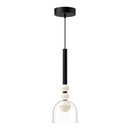 pd30505-bk-cl - mini pendant Black/Clear Glass - www.donslighthouse.ca