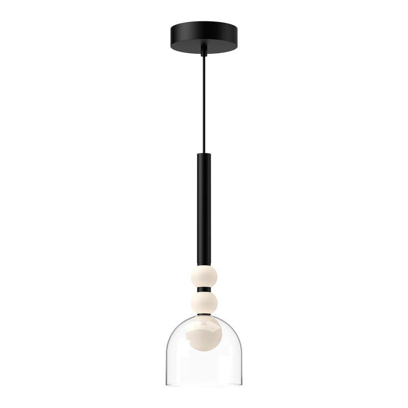 pd30505-bk-cl - mini pendant Black/Clear Glass - www.donslighthouse.ca