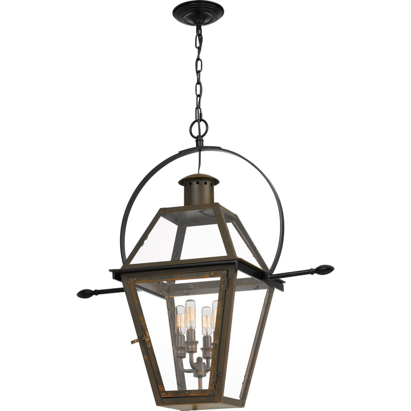 Rue De Royal - Outdoor hanging 4 light industrial bronz - RO1914IZ