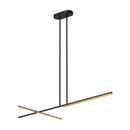 lp28760-bk-bg - linear pendant Black/Brushed Gold - www.donslighthouse.ca