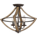 shr1716rk - semi flush Rustic Black - www.donslighthouse.ca