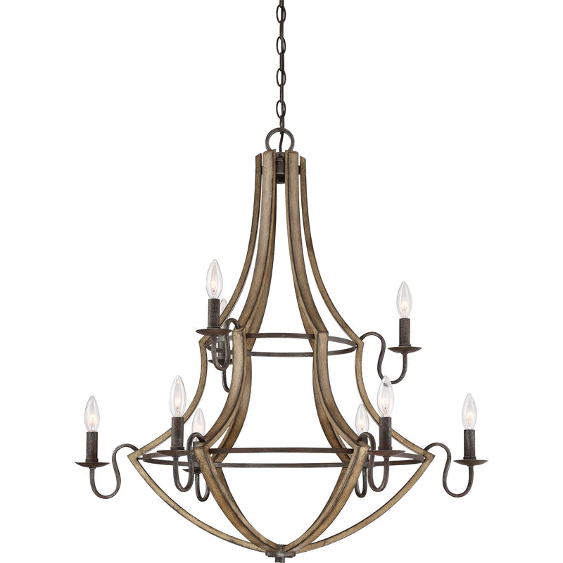 shr5009rk - chandelier multi tier Rustic Black - www.donslighthouse.ca