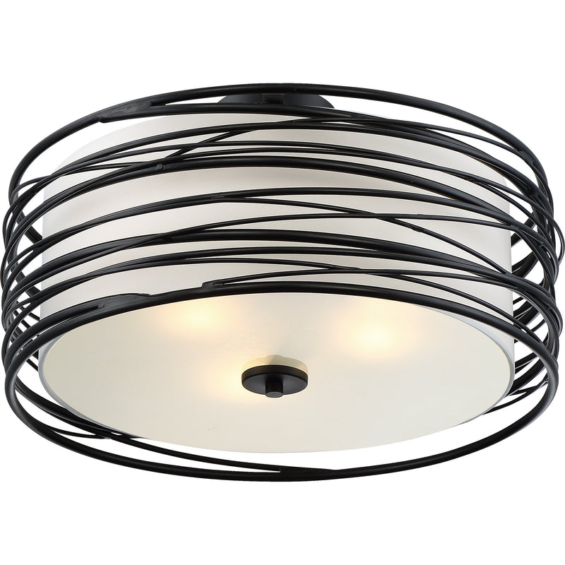 Spiral - Semi flush mount 3 lights mystic black - SPL1720K