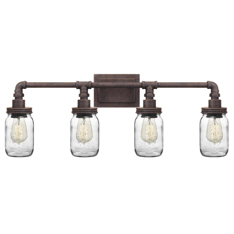 sqr8604rk - vanity 4 light Rustic Black - www.donslighthouse.ca